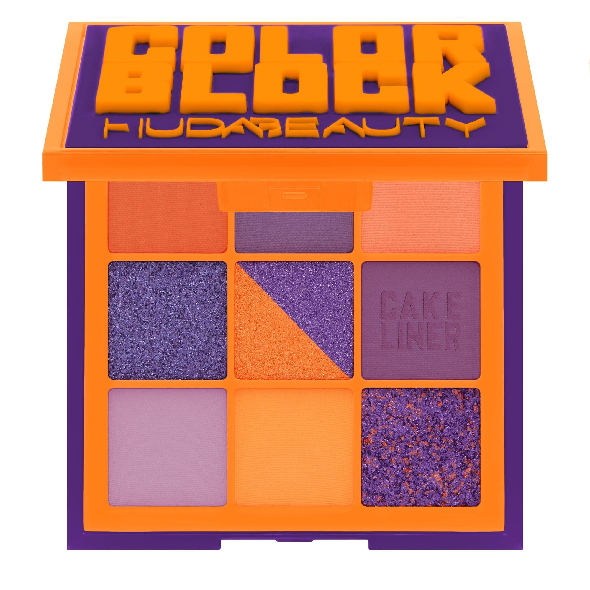 Huda Beauty- Color Block Obsessions Eyeshadow Palette Purple & Orange